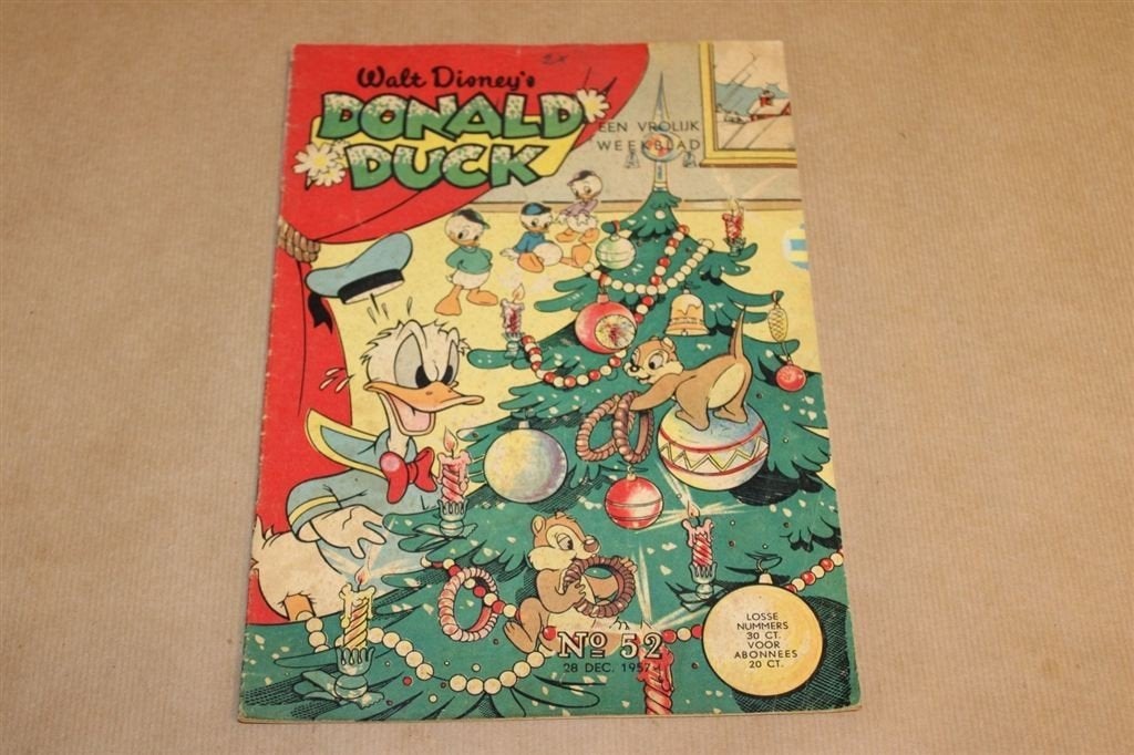 Donald Duck - No. 52 - 1957, Eén stripboek, Ophalen of Verzenden, Gelezen