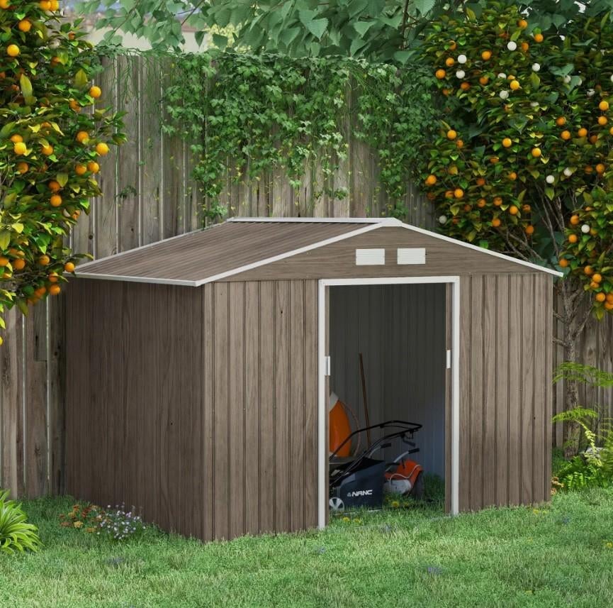 Houtlook metalen schuur 4.9m2, Tuin en Terras, Tuinhuizen, Ophalen, 250 tot 500 cm, Schuur, Nieuw