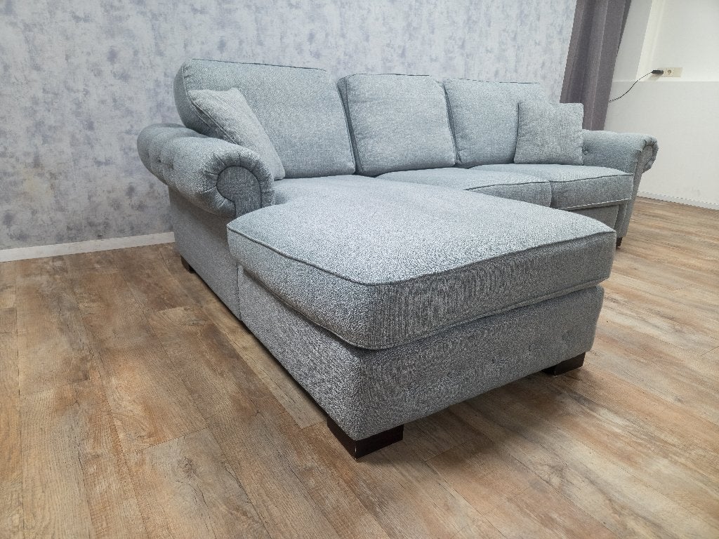 Zeer Mooi Grijs Hoekbank !!! - TOPSTAAT !!!, Info@banxtel.nl, Hoekbank, Hoekbank, Ophalen of Verzenden