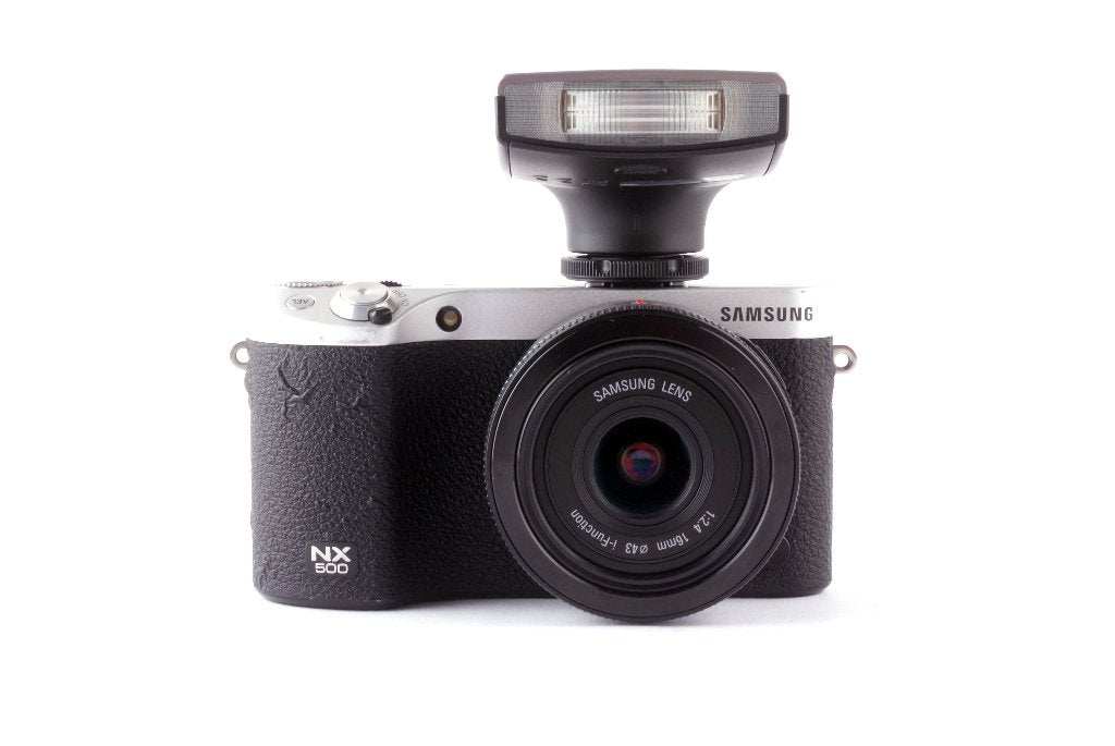 Samsung NX500 + 18-55 OIS  Zeer goede staat 1 jaar garantie, Zwart, T, Nieuw, Ophalen of Verzenden