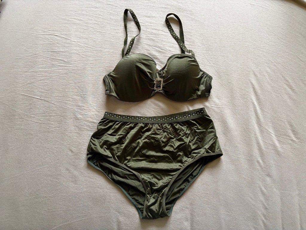 Marlies Dekkers BH 80C + slip L, Marlies Dekkers, Verzenden, Groen, Setje
