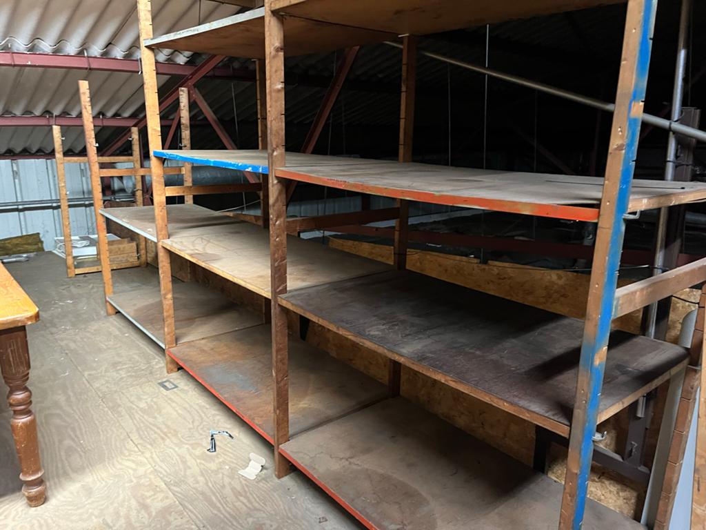 Gratis houten stellingkast - gemonteerd!, Huis en Inrichting, Ophalen, Gebruikt