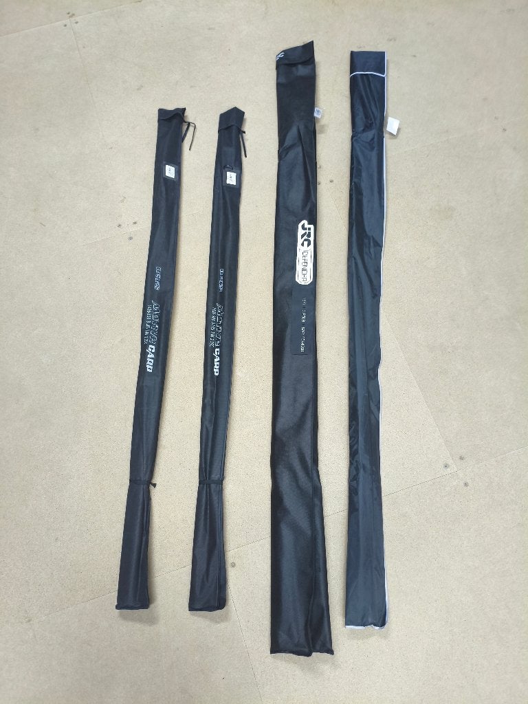 Partij 4x Karperhengels 3,60 - 3,00 Mtr # JRC / Avid / Nevis, Ophalen, Nieuw, Werphengel