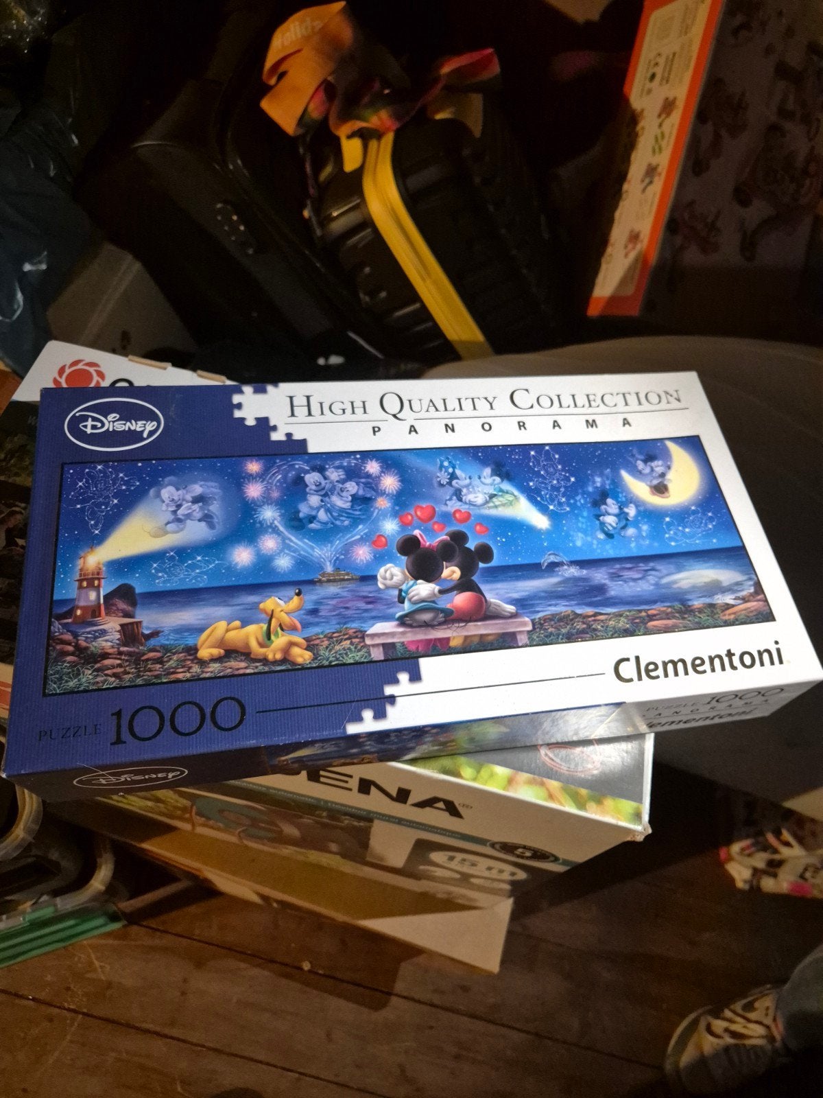 Disney Clementoni Panorama Legpuzzel 1000 stukjes, Ophalen of Verzenden, 500 t/m 1500 stukjes, Gebruikt, Legpuzzel