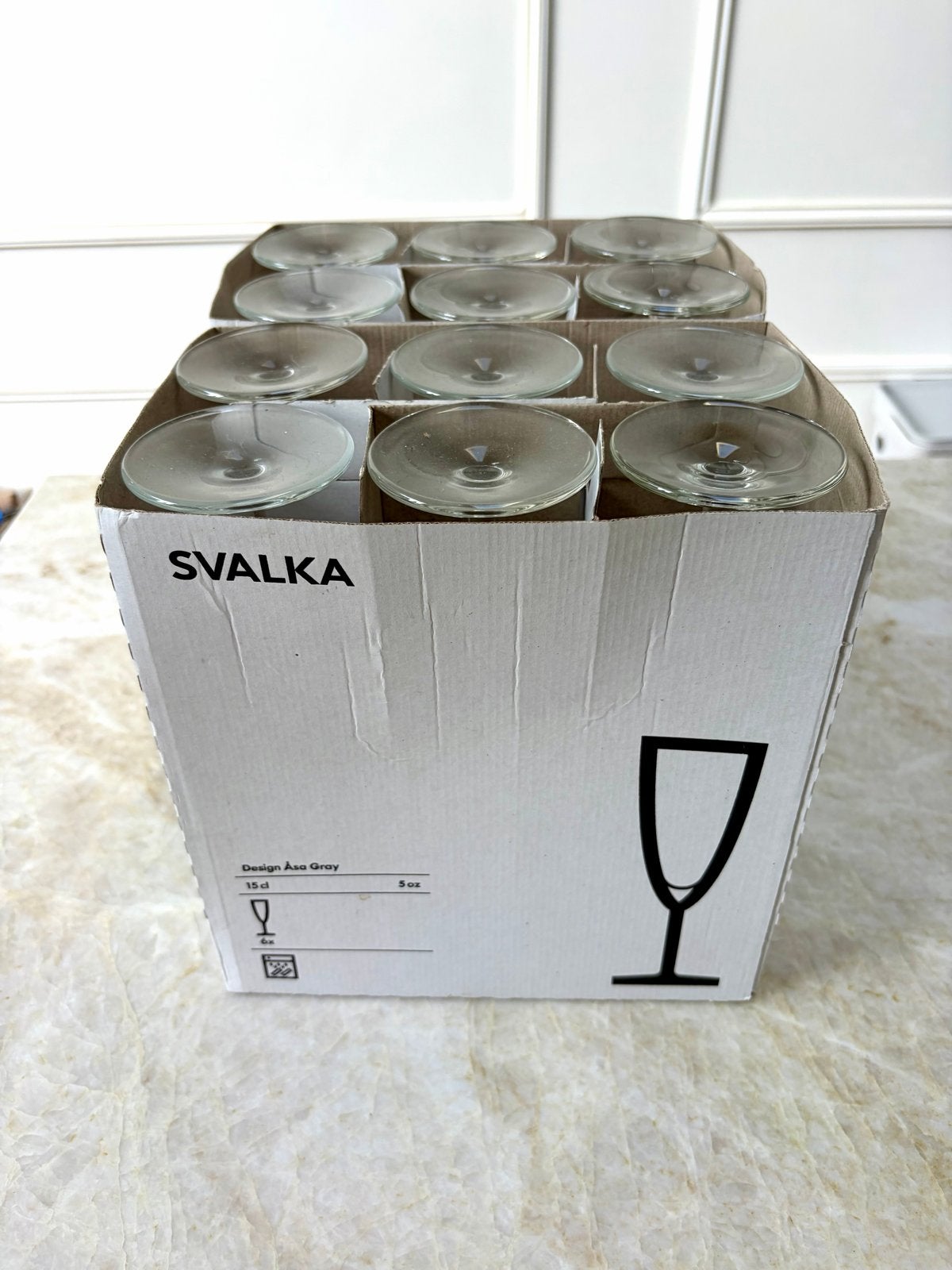 12x IKEA Svalka champagneglazen, Ophalen, Nieuw, Glas, IKEA