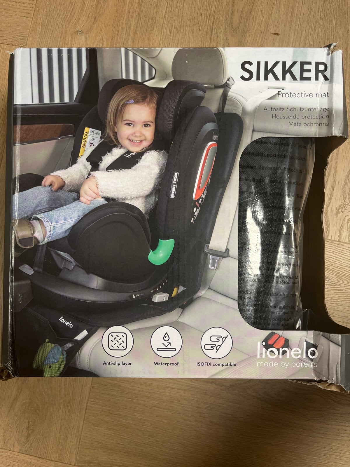 Lionelo Sikker Beschermmat voor Autostoel - Nieuw, Ophalen of Verzenden, Nieuw, Overige merken, Zijbescherming