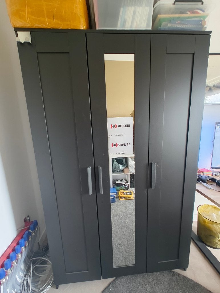 Ikea Brimnes kast zwart, Huis en Inrichting, Kasten | Kledingkasten, Ophalen, Met deur(en), Gebruikt, Overige materialen