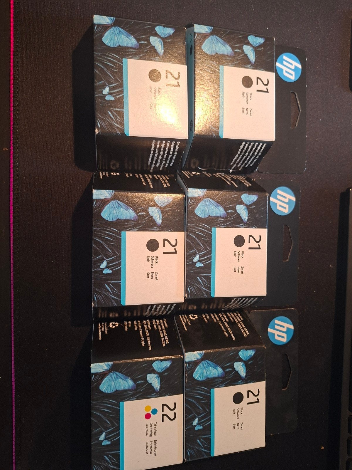 5 nieuwe HP 21 en 1 nieuwe HP 22 cartridges (zwart en kleur), Computers en Software, Printers, Ophalen, Nieuw, HP