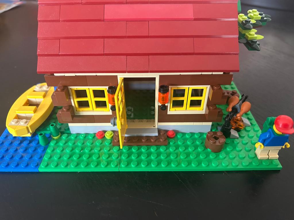 Lego Creator 5766 Boomhut met bootje en figuur, Lego, Ophalen of Verzenden, Zo goed als nieuw, Compleet