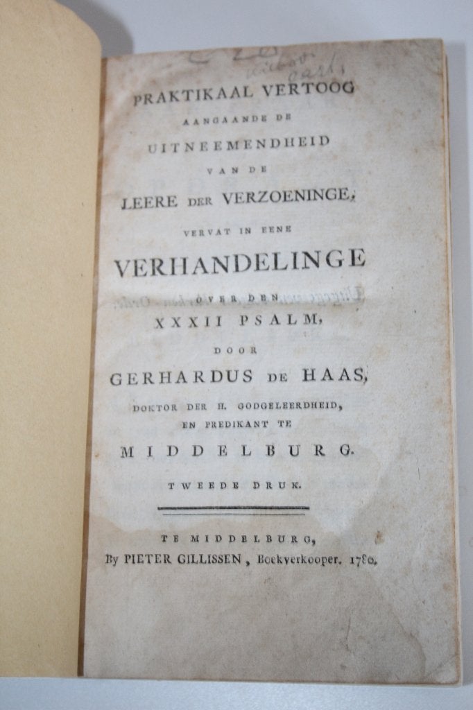 Gerardus de Haas - Verhandeling Psalm 32 (1780), Ophalen of Verzenden