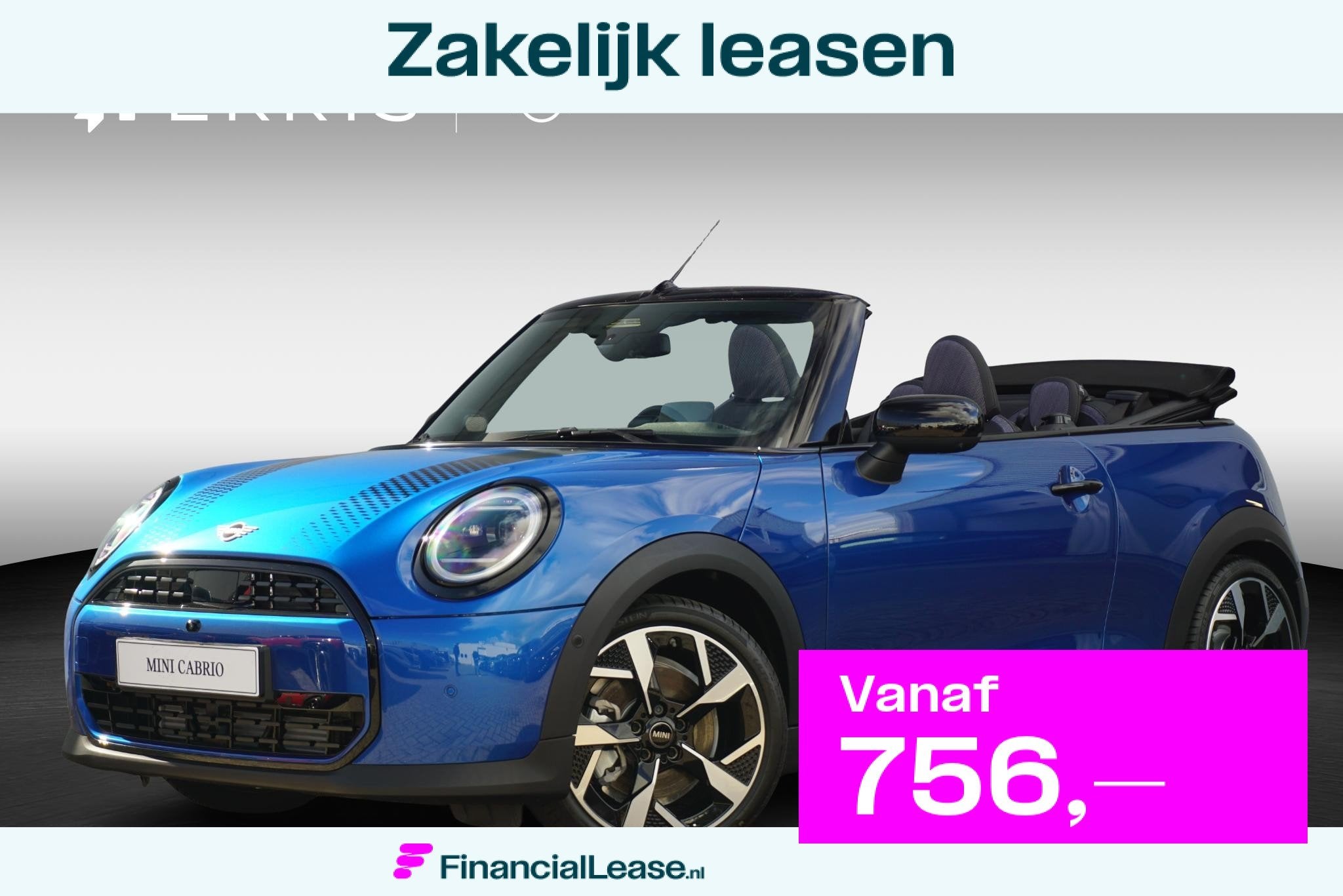 MINI Cabrio Cooper C | Classic Trim | Pakket L | Harman Kard, 1998 cc, 15 km/l, Cabriolet, Leder en Stof