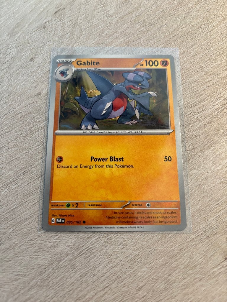 Gabite 095/182 Paradox Rift - Pokémon Kaart, Ophalen of Verzenden, Nieuw, Losse kaart
