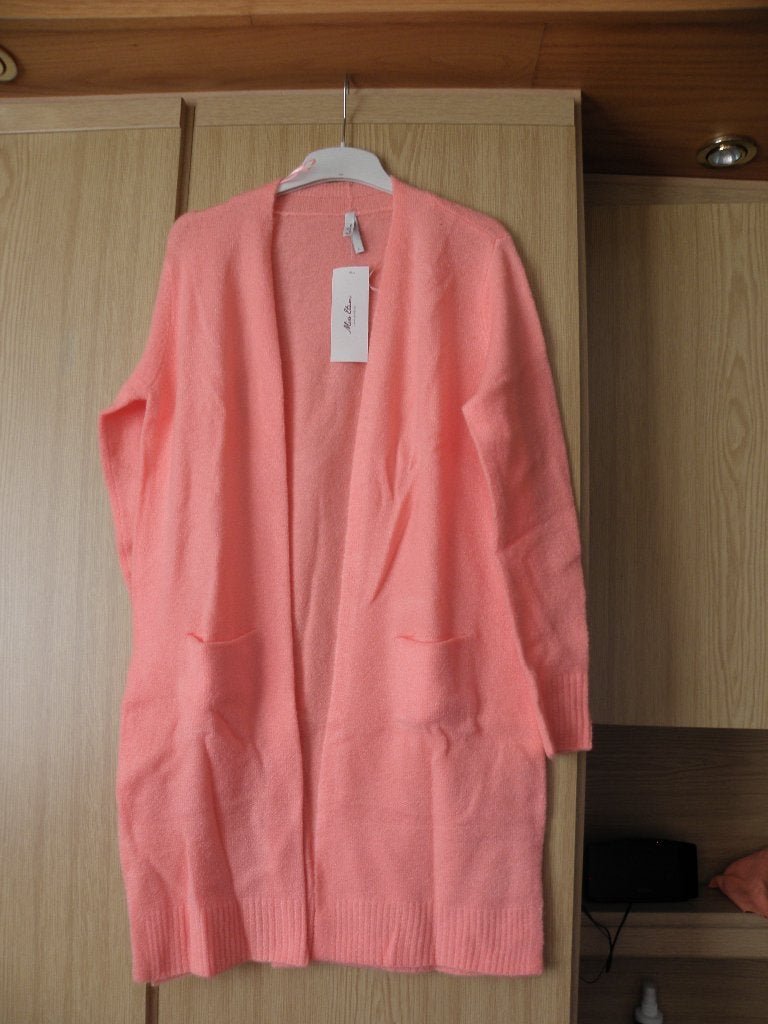 Nieuw lang roze acryl polyester stretch vest MISS ETAM mt L, Maat 38/40 (M), Nieuw, Ophalen of Verzenden, Roze