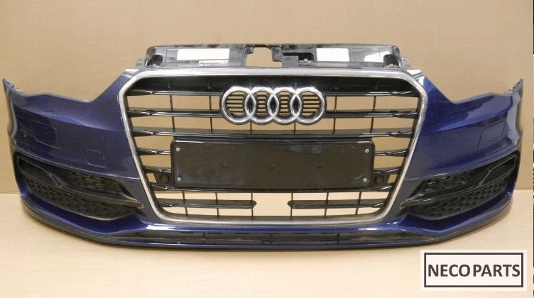 AUDI A3 8V VOORBUMPER ORIGINEEL 6xPDC LX5Q SPORTBACK, Gebruikt, -, Voor, -