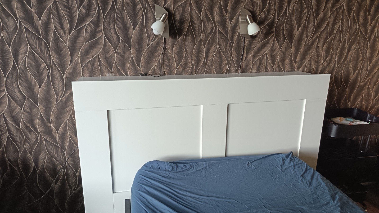 Ikea Brimnes hoofdeinde 140 cm., Ophalen of Verzenden, Tweepersoons, 140 cm