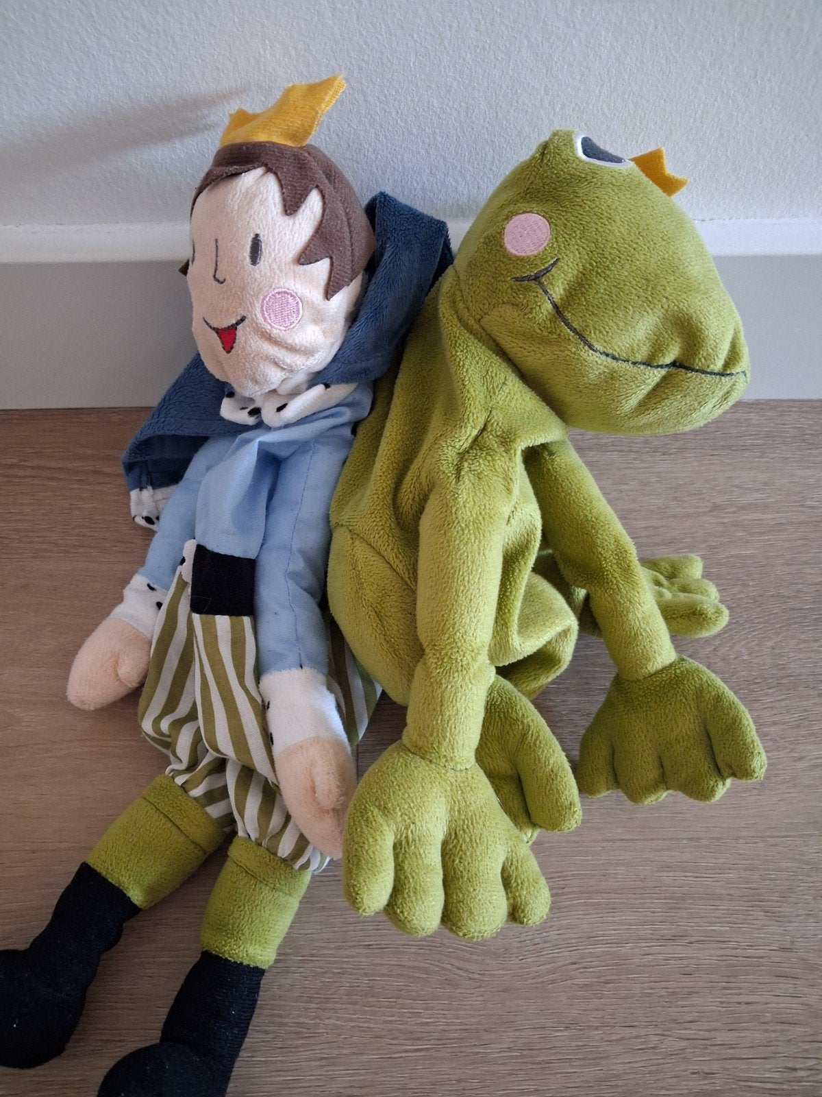 Knuffel Ikea Kvack kikker en prins L1772, Ophalen of Verzenden, Zo goed als nieuw, Kikker