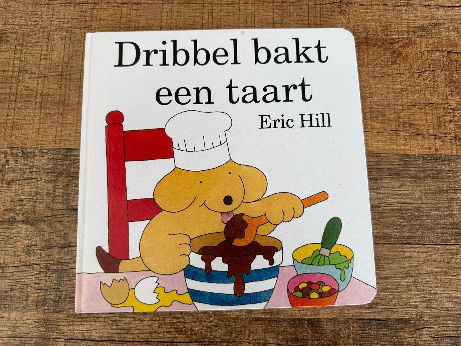 Dribbel bakt een taart - Eric Hill, Boeken, Gelezen, Jongen of Meisje, Gouden boekje, Ophalen of Verzenden