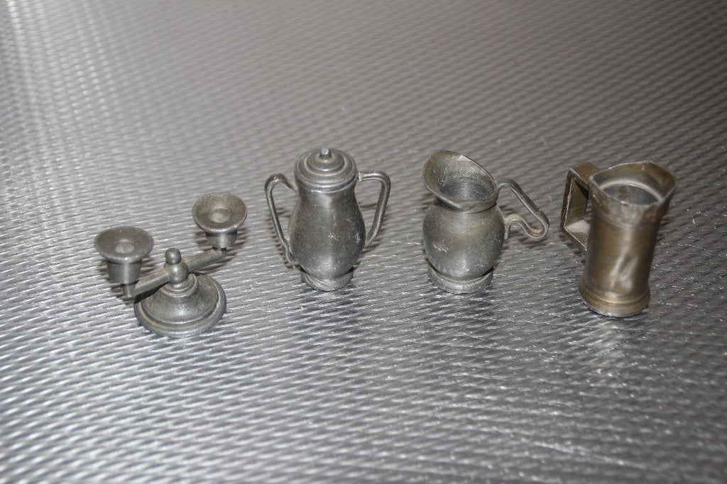 miniatuurkannetjes tin 4x, Antiek en Kunst, Ophalen of Verzenden