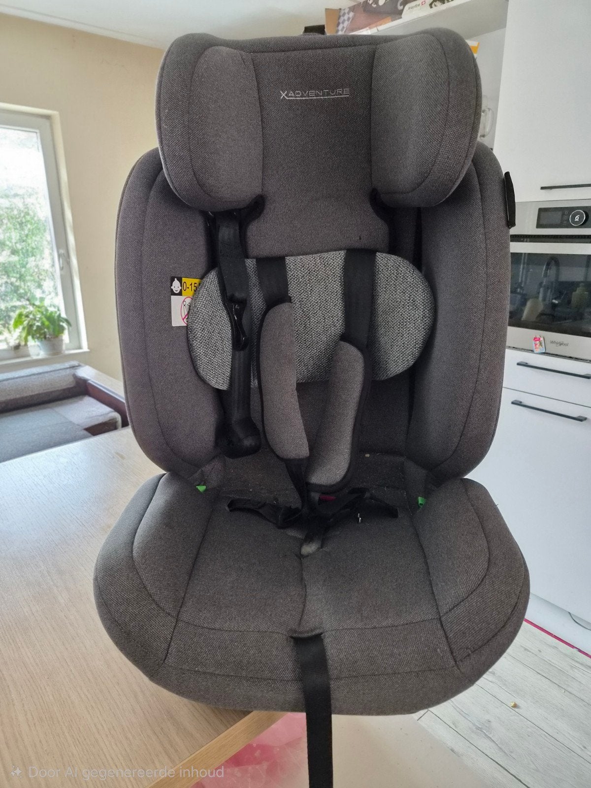 2x. X-Adventure autostoel 0-15 kg - Grijs, Ophalen, Gebruikt, Overige merken, Autogordel
