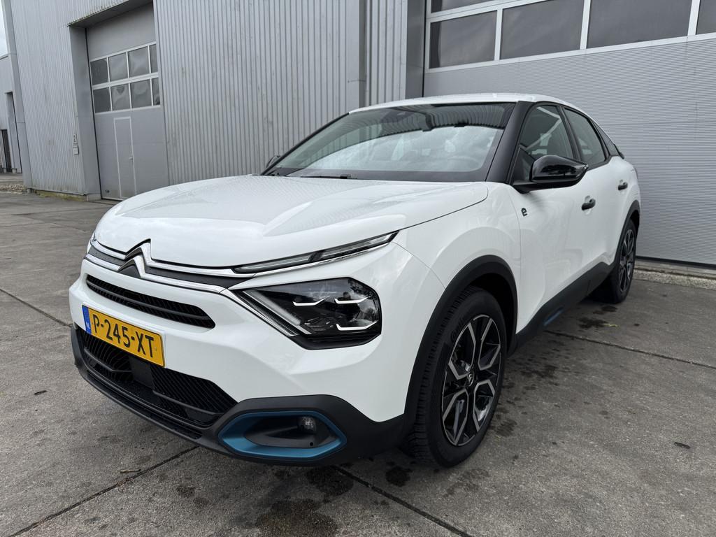 Citroën Ë-C4 You 50 kWh DAB.CAMERA . SUPERMOOI. SOH 89,6%., Auto's, Citroën, 136 pk, Gebruikt, Met garantie (alle), Wit