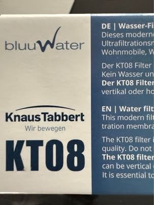 Knaus Tabbert KT08 Waterfilter - Nieuw in doos, Caravans en Kamperen, Ophalen of Verzenden, Nieuw