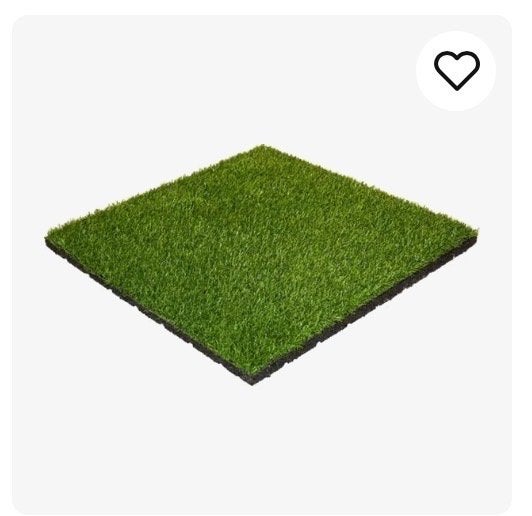 GEVRAAGD: 49 rubber kunstgras tegels 50x50 cm gebruikt., Ophalen, Gebruikt, 10 tot 20 m², Kunstgras