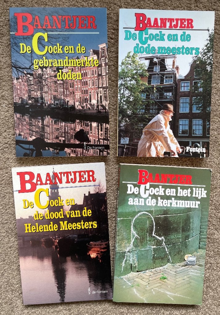 4 Baantjer boeken (De Cock), Ophalen, Gelezen, Baantjer