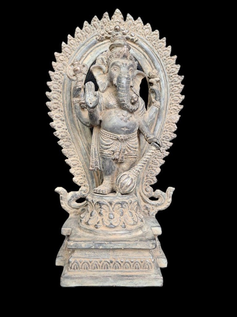 Bronzen beeld van Ganesh/Ganapati/India/Azië, Huis en Inrichting, Woonaccessoires | Boeddhabeelden, Ophalen of Verzenden, Nieuw