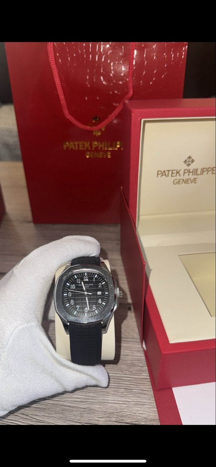 Patek Philippe Aquanaut, Staal, Polshorloge, Overige materialen, Ophalen of Verzenden