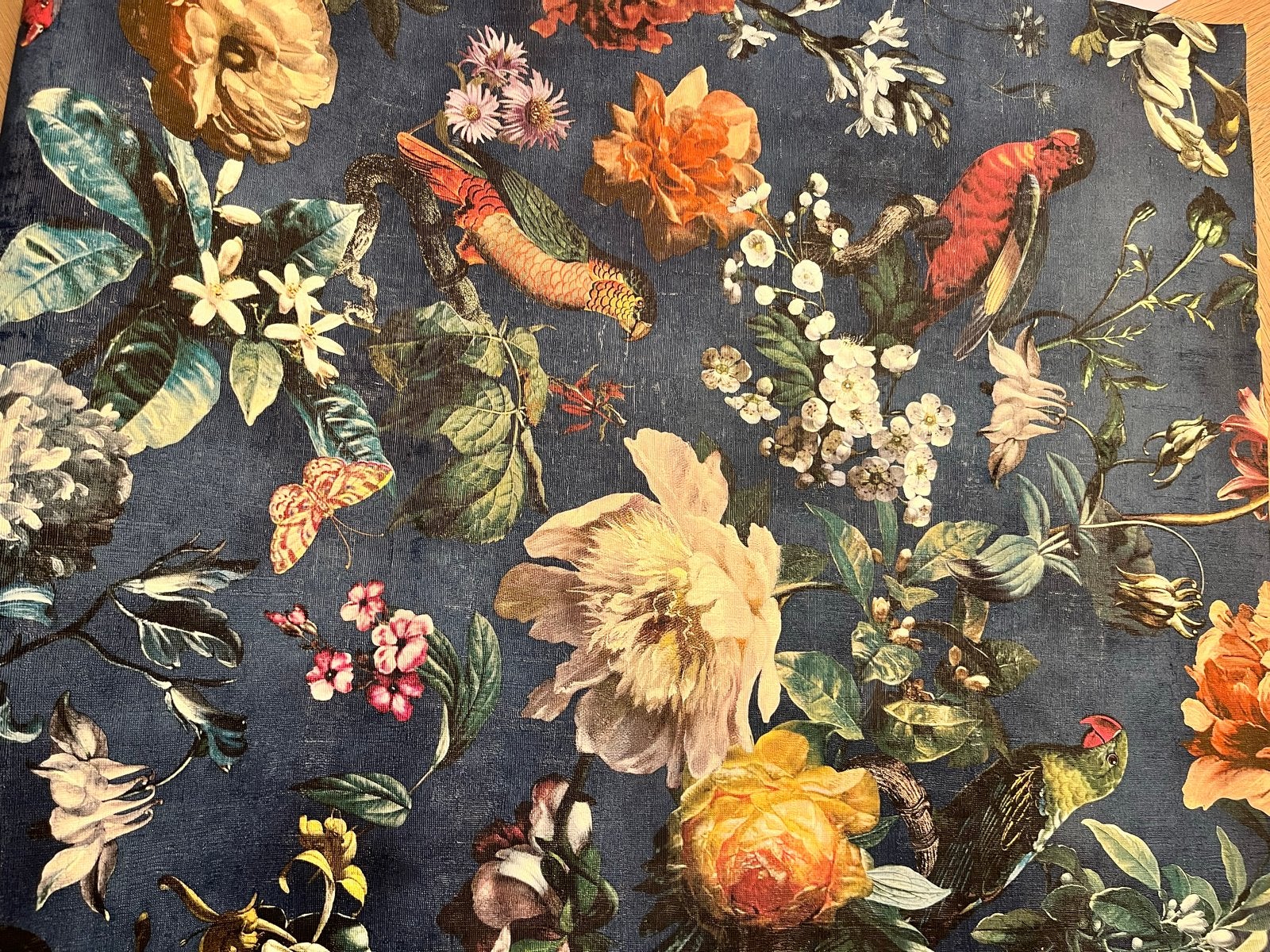Eijffinger Behang - 3 Rollen - bloemen en vogel Patroon, Ophalen, Modern, Vliesbehang, Dieren