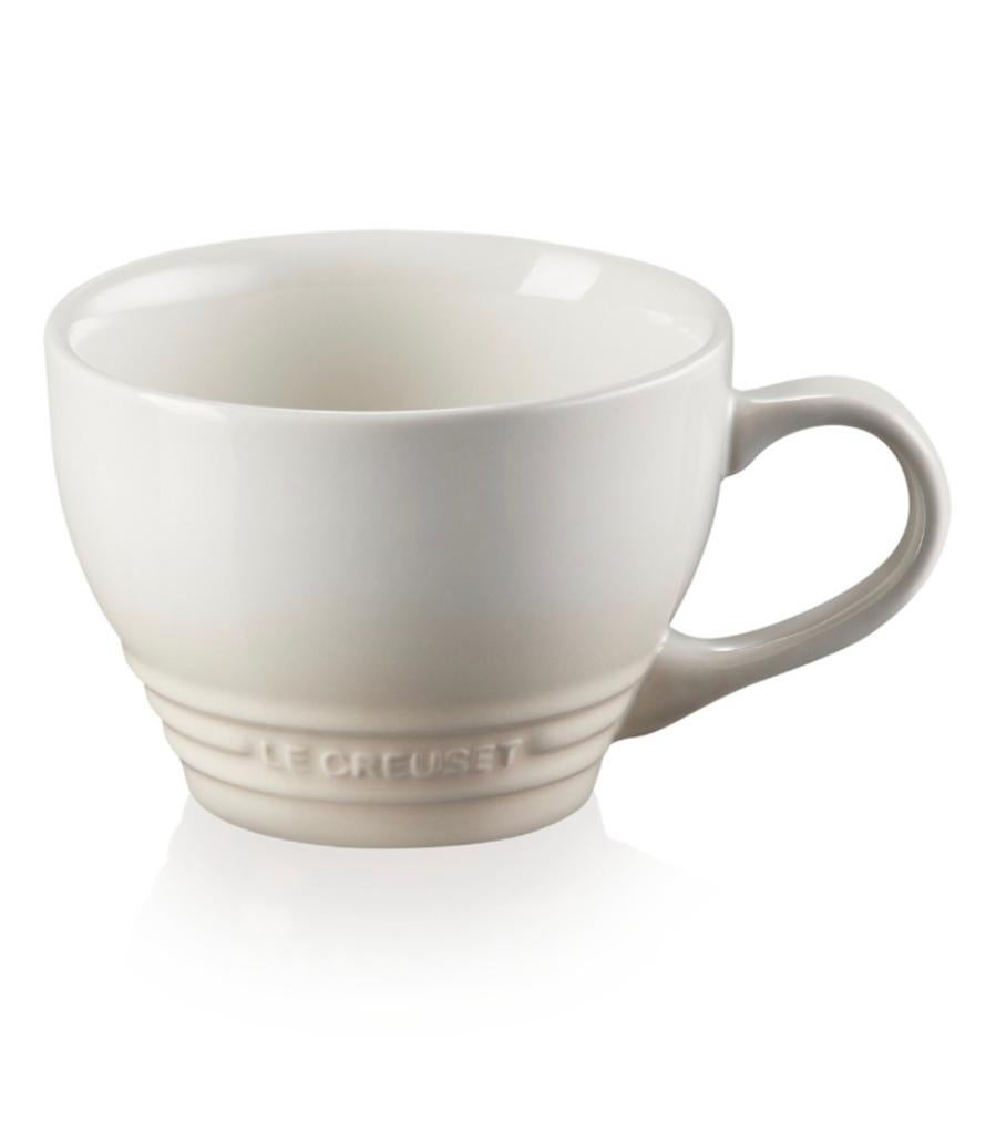 4 NIEUWE cappuccino mokken van Le Creuset, Nieuw, Ophalen of Verzenden, Overige stijlen, Kop(pen) en/of Schotel(s)