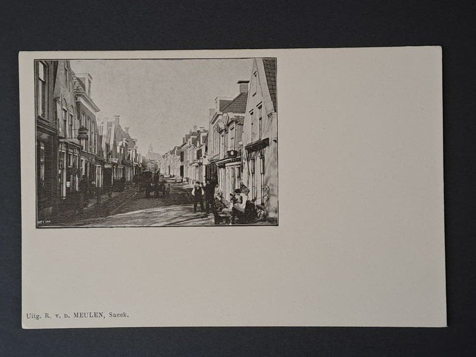 Sneek Friesland Zicht op de Oosterdijk omstreeks 1898, Verzenden, Voor 1920, Ongelopen, Friesland