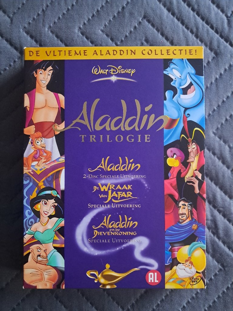 30, Dvd Verzameling : Disney : Aladdin Trilogie 4 Disc Box, Alle leeftijden, Ophalen, Zo goed als nieuw, Europees