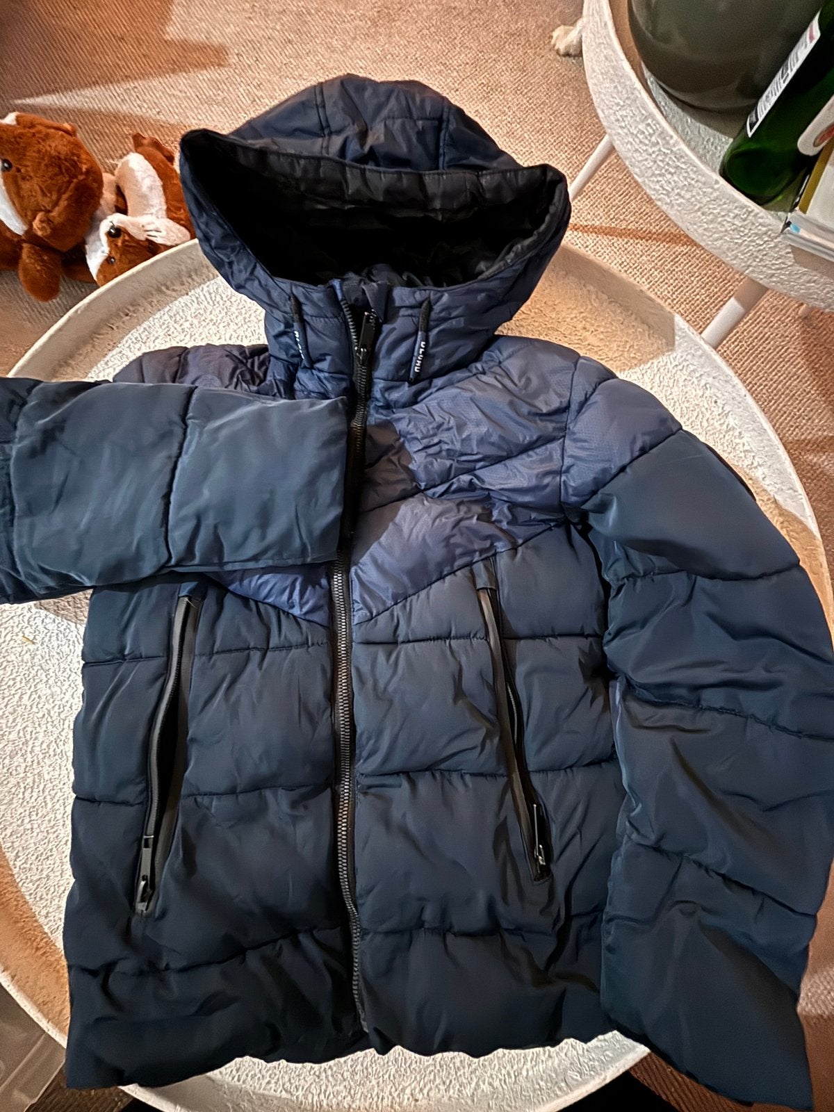 C&A Division 83 winterjas – donkerblauw – maat 140, Kleding | Heren, Ophalen of Verzenden, Zo goed als nieuw, Overige maten, Blauw