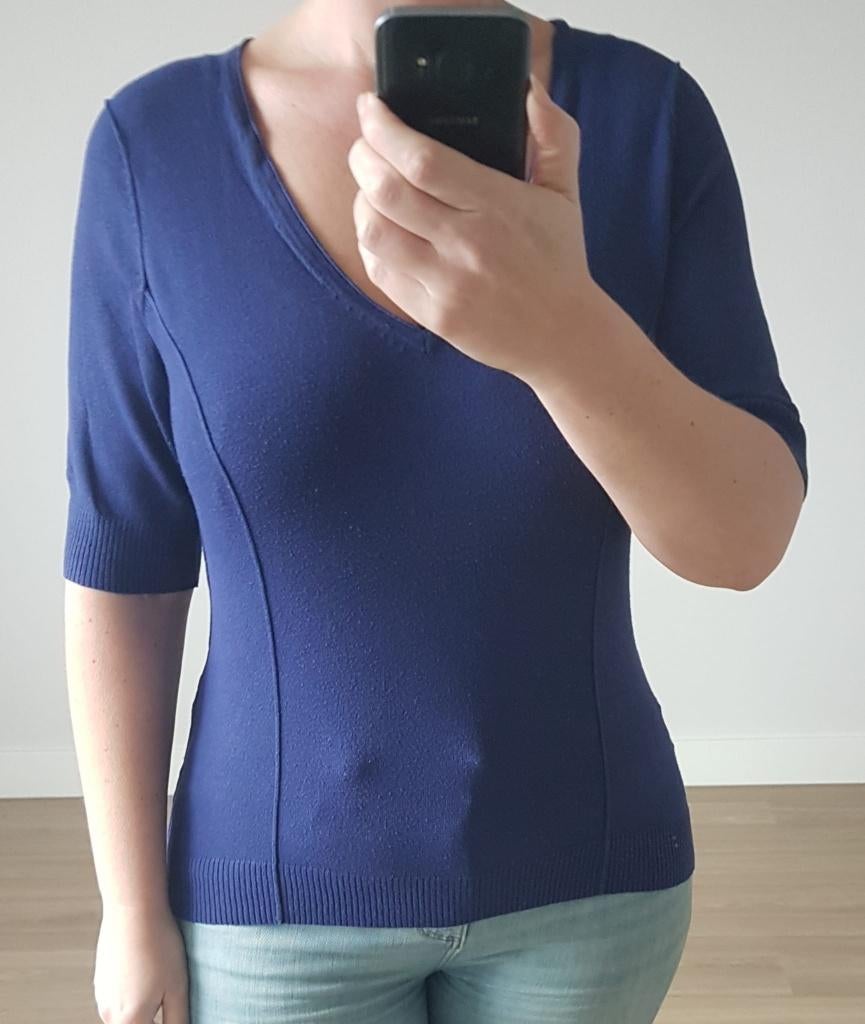 Trui Blauw Just B Dames, Verzenden, Zo goed als nieuw, Maat 46/48 (XL) of groter, Blauw