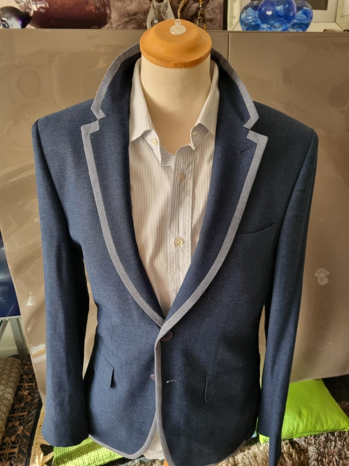 Circle of Gentlemen colbert, maat 46, blauw, nieuwstaat., Circle of Gentlemen, Blauw, Ophalen of Verzenden, Zo goed als nieuw