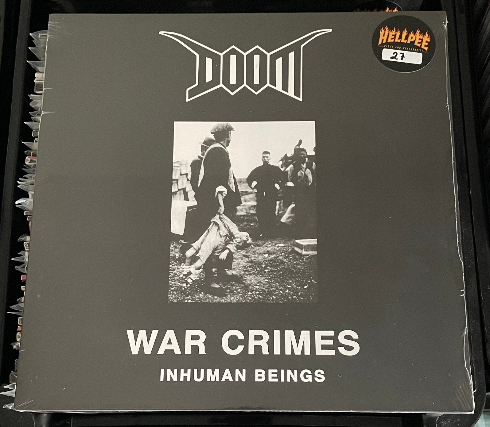 Doom - War crimes inhuman beings LP, Ophalen of Verzenden, Nieuw in verpakking