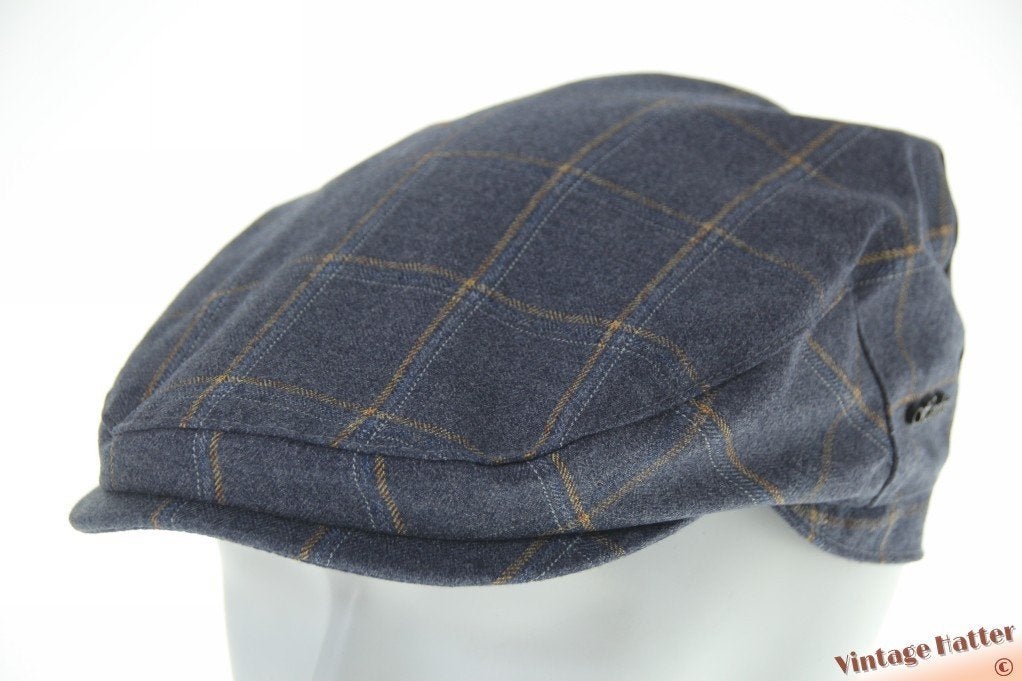 flatcap Platte pet Hawkins blauw katoen mix 58, 59, 60 nieuw, Nieuw, Ophalen of Verzenden, Pet, 58 of 59 cm (L, 7¼ of ⅜ inch)
