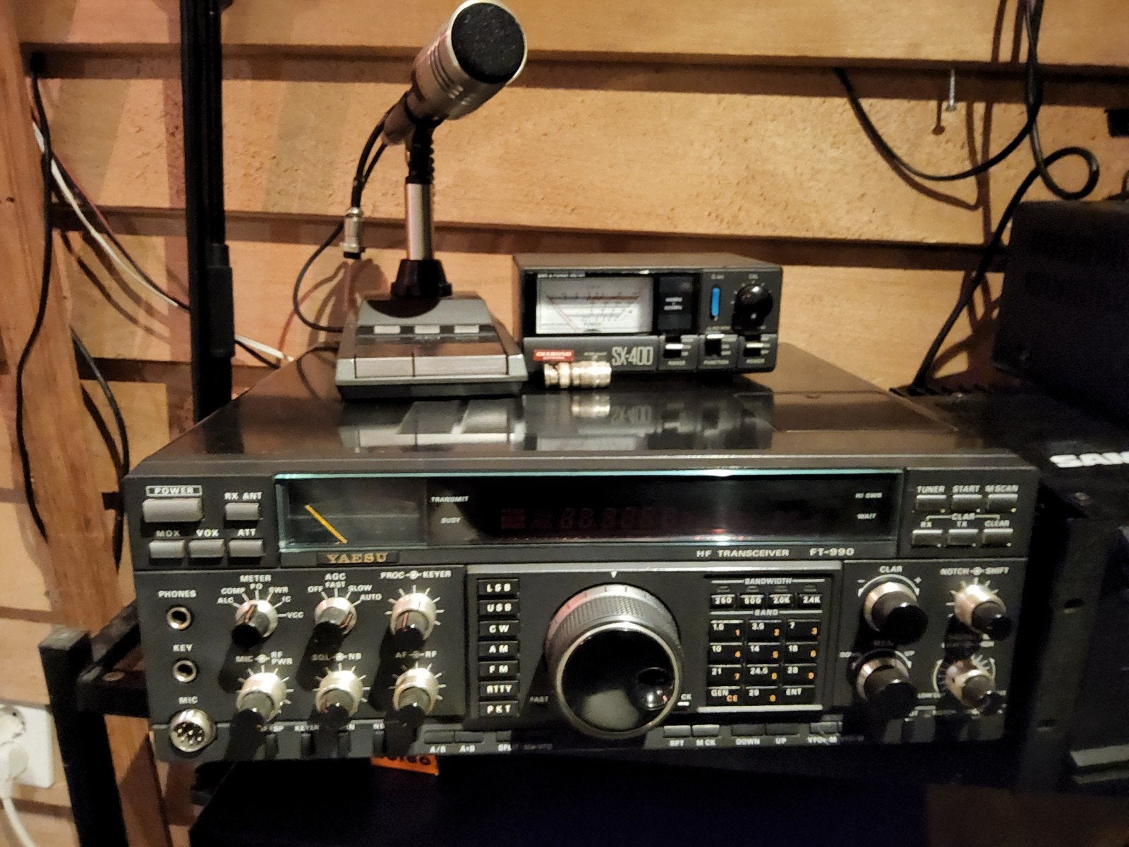 Yaesu FT-990 HF Transceiver met microfoon en SWR meter, Ophalen, Gebruikt, Zender en Ontvanger