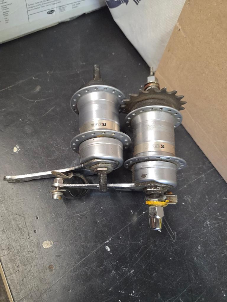 Shimano Nexus 3 versnellingen terugtraprem naven, Fietsen en Brommers, Fietsonderdelen, Gebruikt, Overige materialen, Overige typen