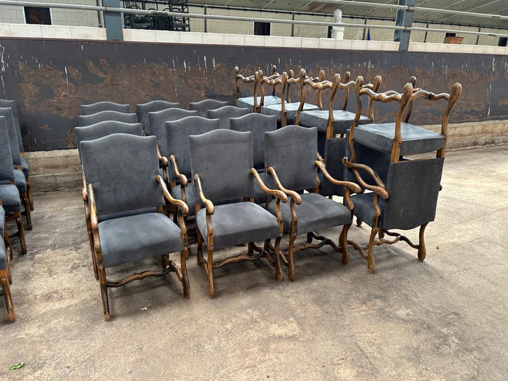Zeldzame partij Os de Mouton stoelen (40 zonder, 20 met arm), Ophalen of Verzenden