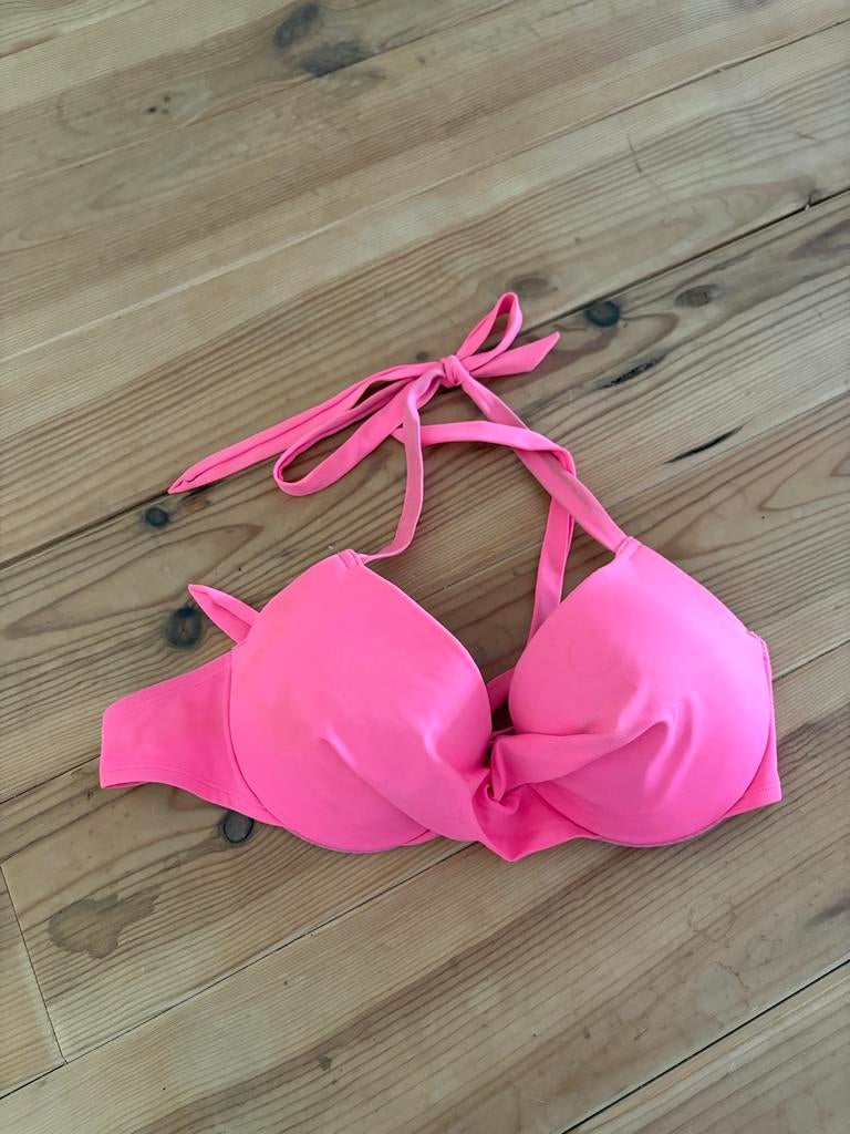 H&M Roze Bikini Top - Maat 75D, Ophalen of Verzenden, Zo goed als nieuw, Roze, Bikini
