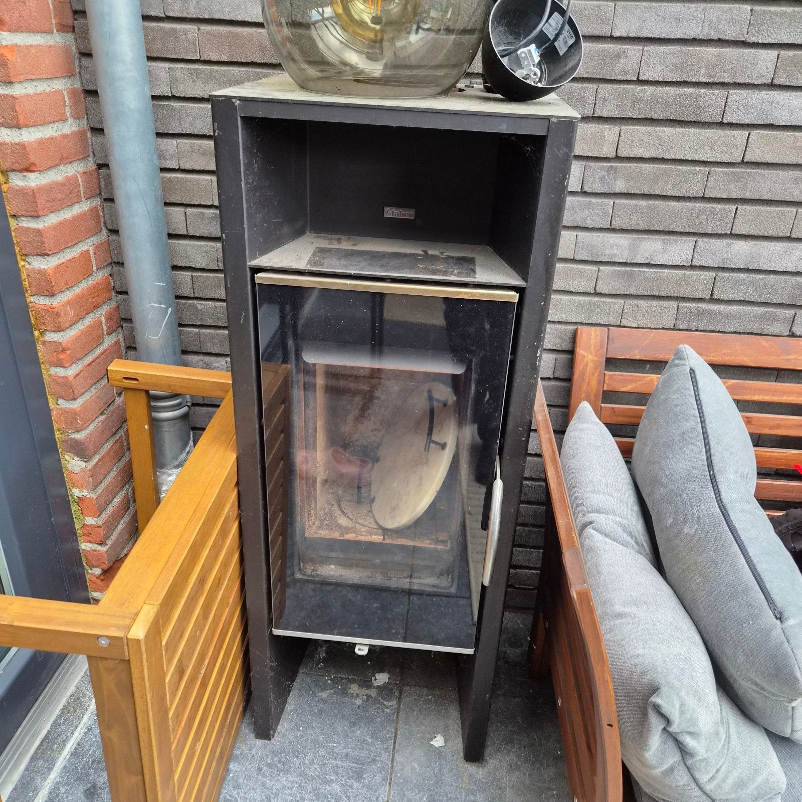 Gebruikte  Faber Houthaard, Ophalen, Gebruikt, Vrijstaande haard, Houthaard