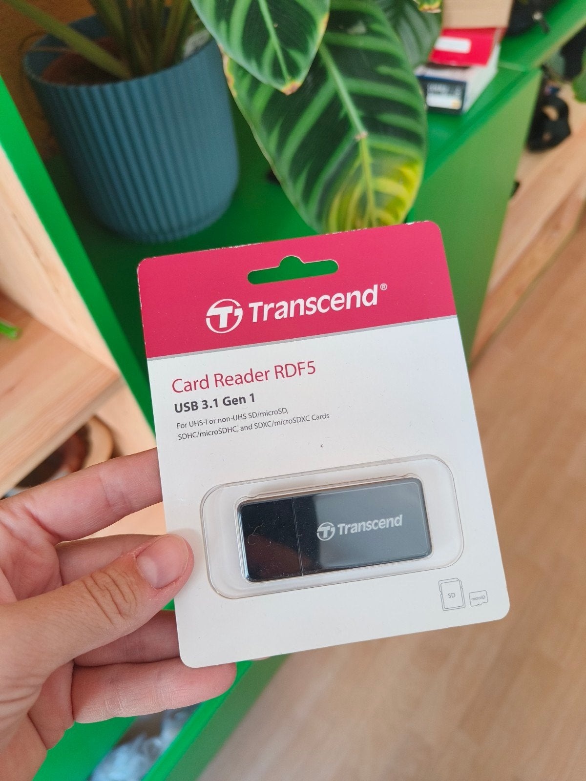 Transcend Card Reader RDF5 USB 3.1 Gen 1, Ophalen of Verzenden, Nieuw, Transcend