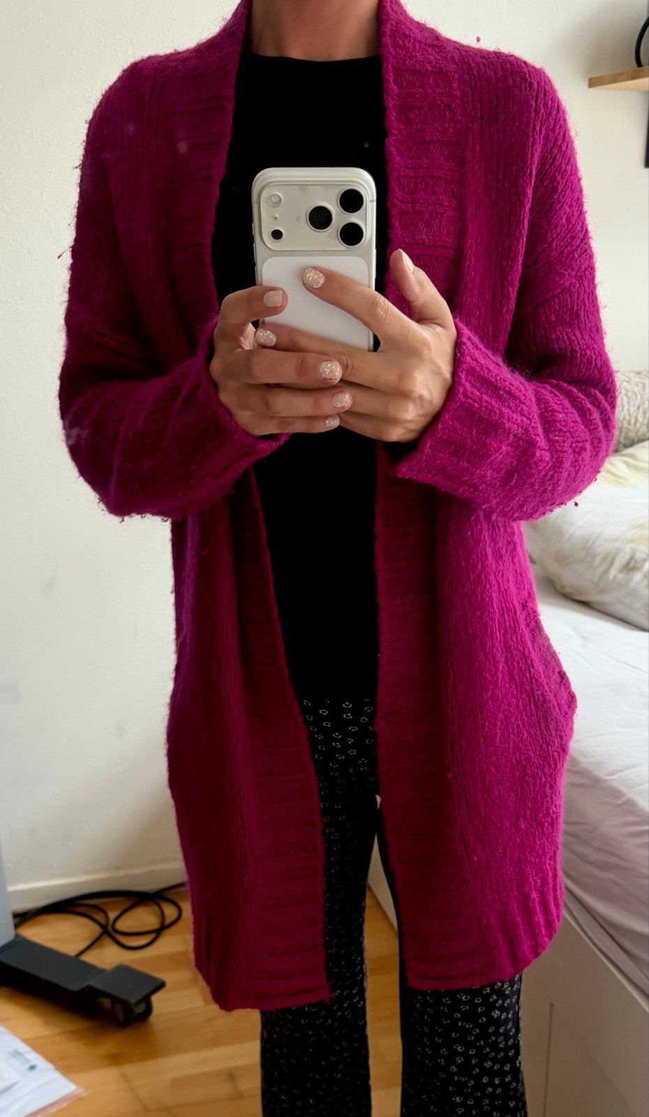 Essentiel Antwerp fuchsia wollen vest maat S, Ophalen of Verzenden, Gedragen, Maat 36 (S), Roze