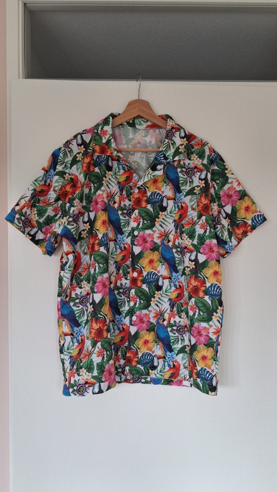 Heren tropisch hawaii shirt maat XL, Meerkleurig, Maat 56/58 (XL), Ophalen of Verzenden, Zo goed als nieuw