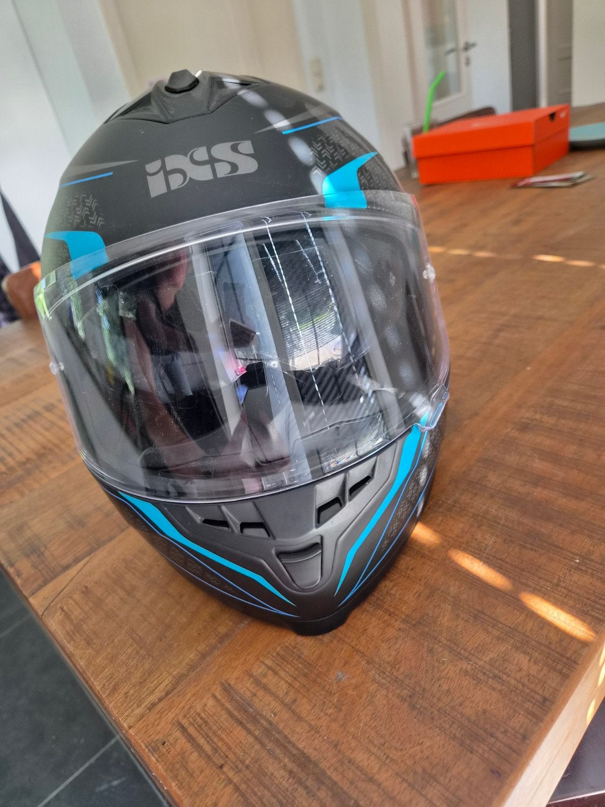 iXS1100 Integraalhelm - Zwart/Blauw - Maat XS, XS, Kinderen, Integraalhelm, Tweedehands