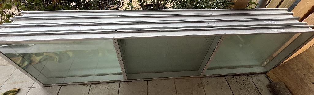 glazen wandpanelen aluminium voor afscheidingswand, Ophalen, Minder dan 80 cm, 160 cm of meer, Zo goed als nieuw