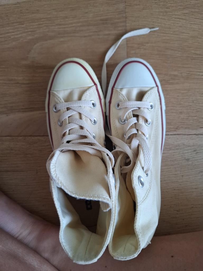 Nieuwstaat Converse All Star sneakers - crème, maat 36, Kleding | Dames, Schoenen, Beige, Nieuw, Converse, Ophalen of Verzenden