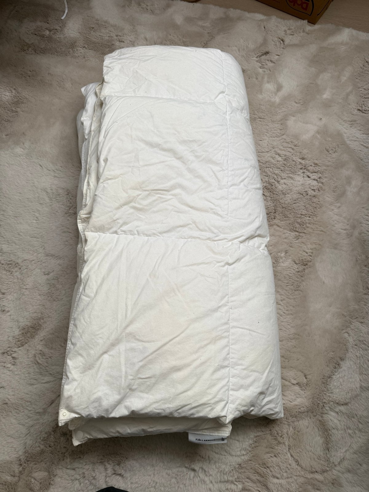 IKEA FJÄLLARNIKA Dekbed, warm, 200x200 cm, Wit, Dons en Veren, Ophalen of Verzenden, IKEA